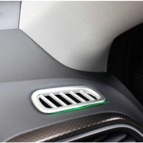 Car ABS chrome front Air conditioning Outlet Vent Cover Trim for LHD RENAULT KADJAR 2016-2018