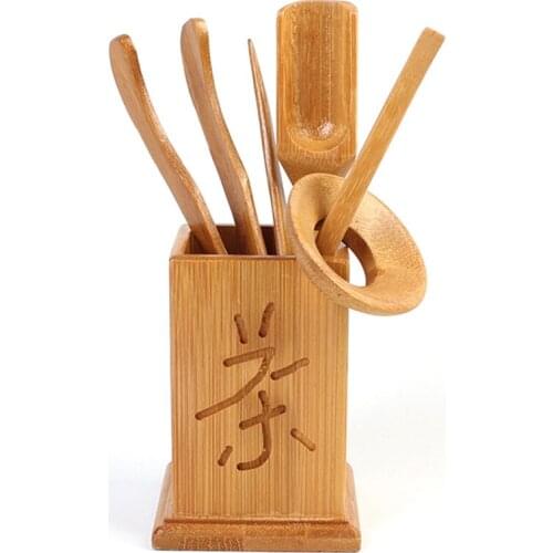 Bamboo Tea Ceremony Six Gentlemen Small Six Piece Set of New Kung Fu Tea Accessories