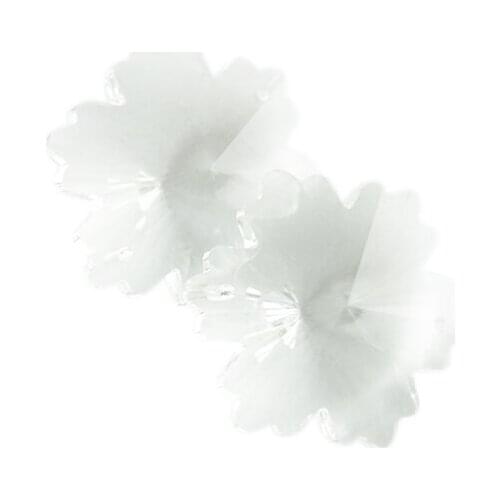 FreeShipping ,500PCS/lot ,14mm Crystal Snowflake Loose Beads For Diy Glarland Of Wedding Strands & Chandelier Bead Parts