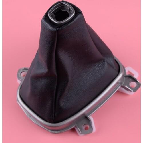 Black PU Manual Transmission Shift Gear Lever Frame Boot Cover Car dust-proof Fit for Honda Accord 2008 2009 2010 2011 2012 2013