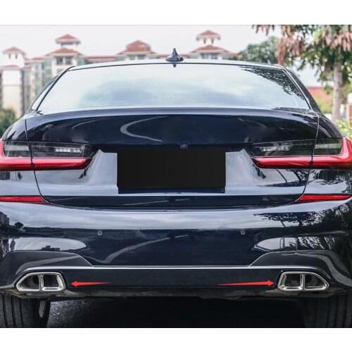 For BMW New 3 Series 320/325li 2020 Quad Tail Throat Decoration Cover Exhaust Decoration Chromium Styling Accessories YJD