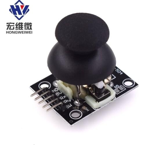 2pcs Dual-axis Game Button Joystick XY Joystick Module PS2 Joystick Metal Rocker Control Lever Sensor KY-023 for Arduino Diy Kit