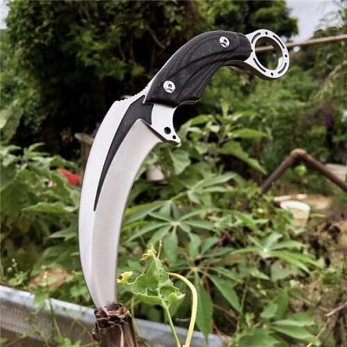 HS Tools DC53 blade Fixed Blade knife Karambit Tactical Hunting Camping high quality EDC tool