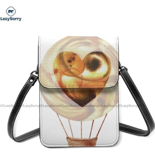 Love Freedom Shoulder Bag Streetwear Female Mobile Phone Bag Bulk Aesthetic Leather Bags