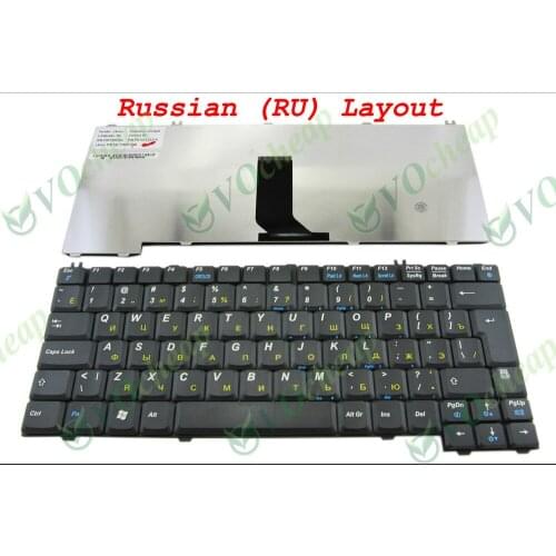 New Laptop keyboard for Acer TravelMate 290 291 292 293 4050 Black Russian RU Version - PK13CL51370