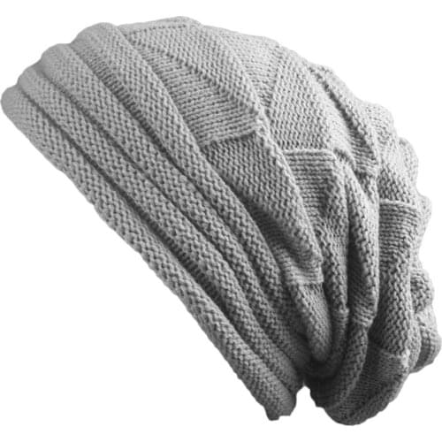 2017 New Thicken Beanie Hat Men Winter Oversized Skull Caps Women Knit Slouchy Beanie Baggy Skullies Hat