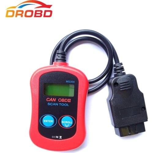 New MS300 OBDII OBD2 Car Auto Diagnostic scan Engine Code Reader MaxiScan MS300 obd 2 scanner MS 300 Free Shipping