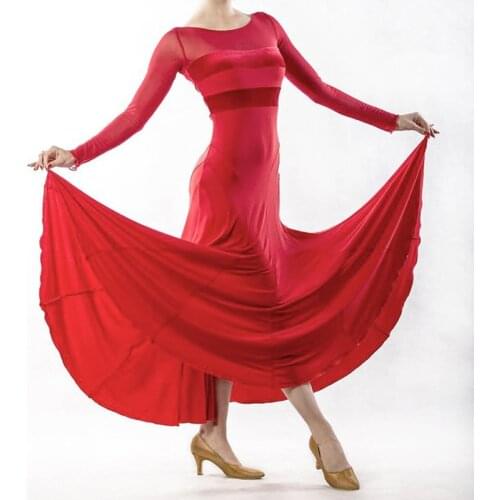 Ballroom Dress Black/Red Modern Dance Dress Tango Dress Waltz Clothing Camisa Flamengo Ballroom Dance Competition Dresses BI168