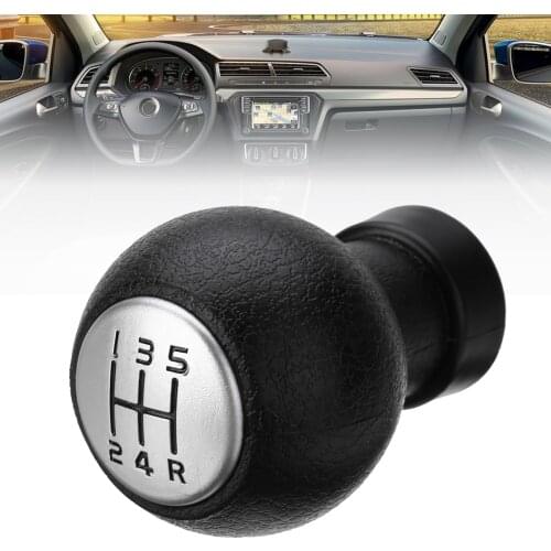 For Suzuki Swift 2005-2010 SX4 2007-2013 ALTO 2010-2015 5 Speed Gear Knob Head Stick Shift Black Silver Plastic Mayitr