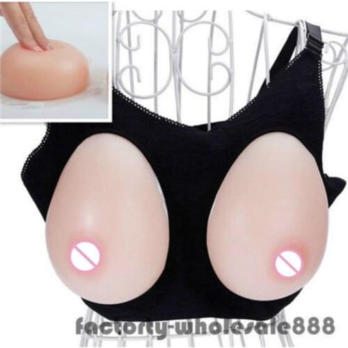 Silicone Fake Breast Form Enhancer Top Quality Soft Boobs Bionic Skin Crossdresser Transgender Queen Transvestite Mastectomy Bra
