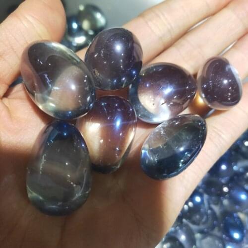 Amazing aura quartz crystal chakra healing medaion gemstone reiki tumble gravel for decoration