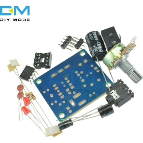 LM386 Super Mini Audio Amplifier DIY Kit Suite Trousse LM386 Amplificador Module Board 3.5mm 3-12V Beyond TDA2030 DIY Kit 3.5mm