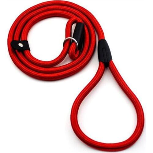 Pet Training Dog Chain Leash p Nylon Retractable Dog Leash High Quality Red Black Dog Accessories for Daily Trainning Walking