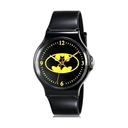 Willis for Mini Kids Students Fashionable Bats Pattern Analog Wrist Watch