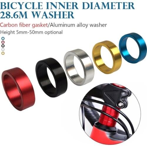 1pcs 5-50mm Aluminum Alloy Headset Stem Spacer Fork Washer Cap For Road Bike Cycling