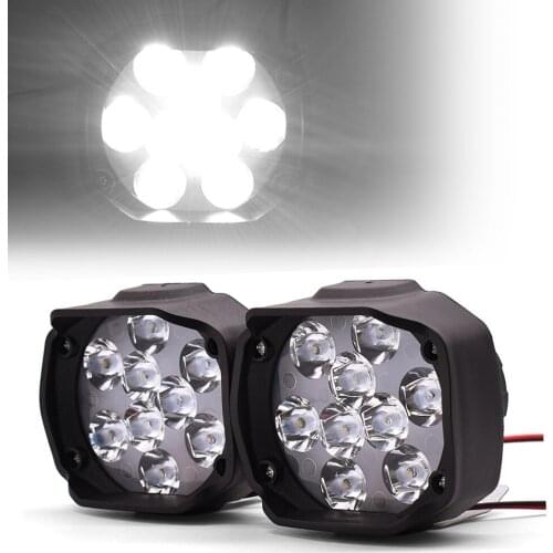 2PCS Motorcycle Headlight 1000LM Spotlight With Switch Auxiliary Lamp For Suzuki gsf 1250 650 gsxs 750 1000 rgv 250 gsr 600 750