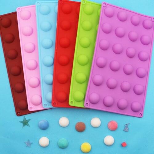 24 Small Semi-Silicone Chocolate Mold Ice Grid Mold