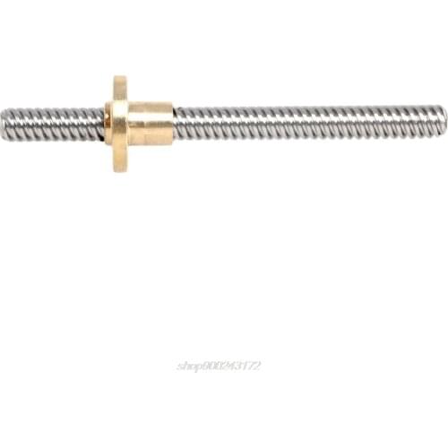 8mm Acme threaded Rod Stainless steel Leadscrew+T8 Nut for c.c 3D printer Reprap M16 21 Dropshipping