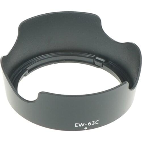 ABS Lens Hood EW-63C EW63C For Canon EF-S 18-55mm F/3.5-5.6 IS STM 58mm Camera Lens Hood Lens Protetor Ew 63c