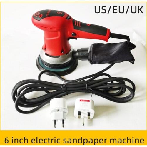Car Electric Sandpaper Machine 6 Inch Sander Polishing Putty Putty Sander 350W Round Dry Sander