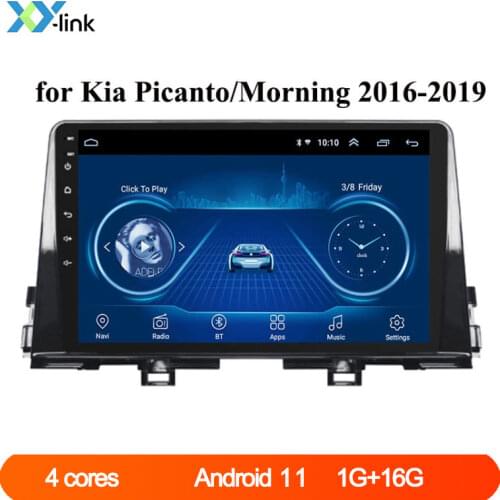 Android 8.1 Car multimedia player For KIA PICANTO Morning 2016-2019 radio GPS navigation system autoradio audio stereo no 2 din