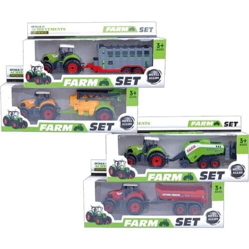Farmer car toy sliding tractor sprinkler engineering fleet Farm Truck alloy farmer car model kids toys boys