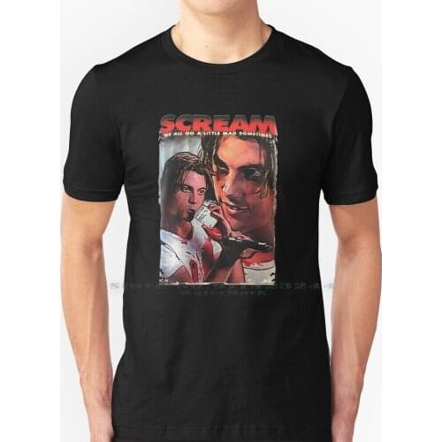 Discover Cool Scream Movie T Shirt 100% Pure Cotton Killah Ghost Face Killer Scream Voice Changer Scream Halloween Costume