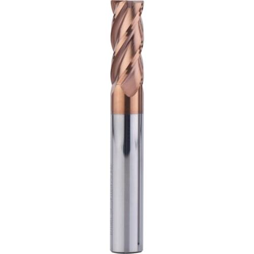 HRC55 Carbide Corner Rounding End Mill 2 4 6 8 10 R0.5 R1 4Flutes Iron Cutter CNC Maching CNC EndMill Milling Cutter Nose Mill