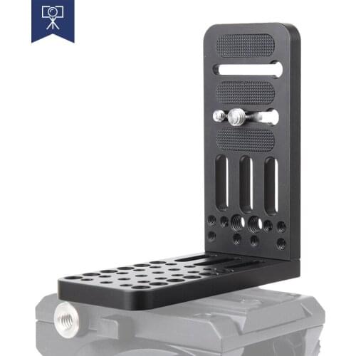 Jieyang vertical L-shaped quick-loading SLR camera camera tripod Universal quick-loading plate for Sony MC2500 PXW-FS7K