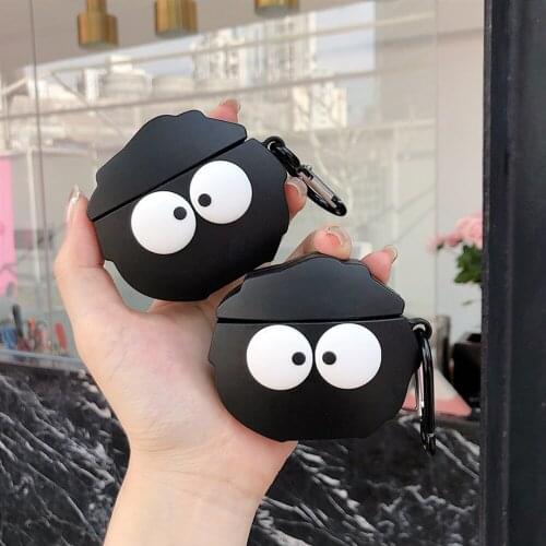 Cartoon Briquettes Airpod Case Suitable for Apple Airpod Pro Silicone Anti-drop Protective Shell Airpod Case with Key Chain