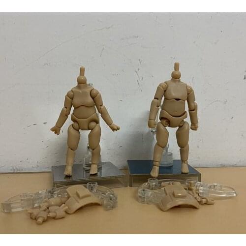 DIY Nude Baby Doll Moveable Mini Action Figure Toys For GSC ob11 YMY 1/12 BJD Ball Joint Body With Stand 10cm