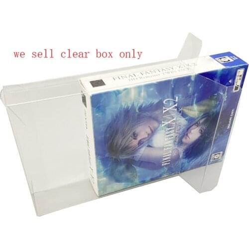 Clear transparent box cover For PSV Vita game For Final fantasy X/X-2 collection display storage PET protective box