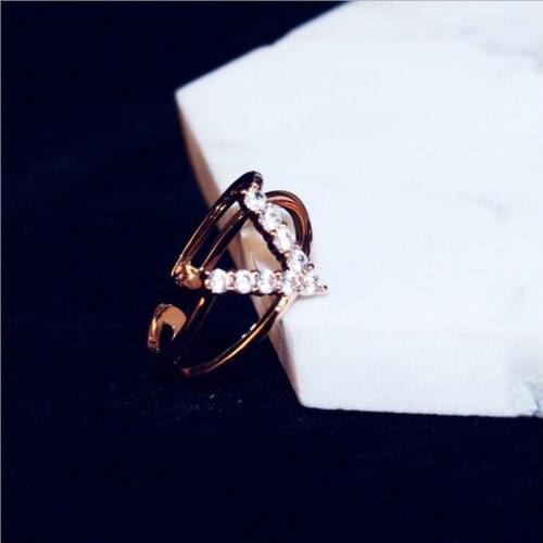 Puberhiphop Rings With Cubic Zirkonia For Women