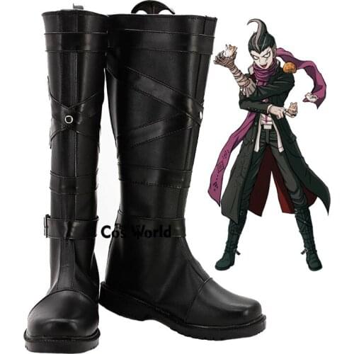 Danganronpa 2: Goodbye Despair Tanaka Gandamu Games Anime Customize Flat Cosplay Shoes Boots