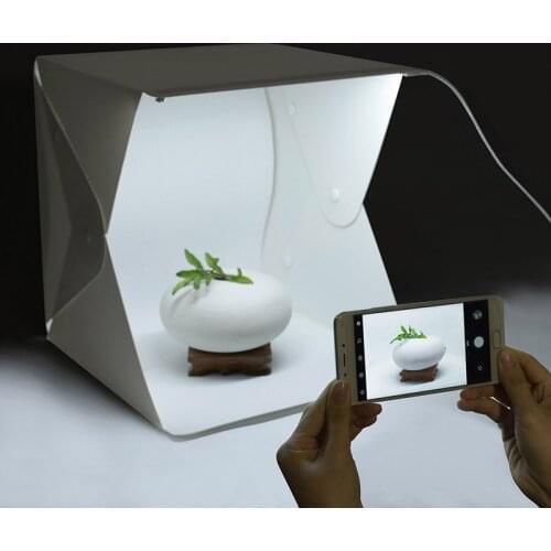 Mini folding light box photography studio LED Light Soft Box Photo Background Kit Light box