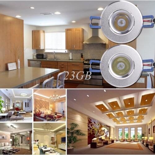 LED Spot Lights Ceiling Lamp 85-265V 1W Downlight Cabinet Mini MAY09_25