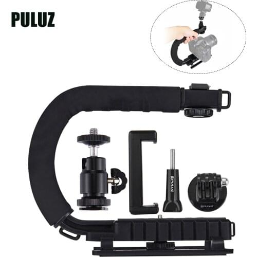 U-Shaped Portable camera stabilizer Handheld Camera Holder Video Handle DV Bracket C-Shaped Steadicam Stabilizer Kit for DV SLR