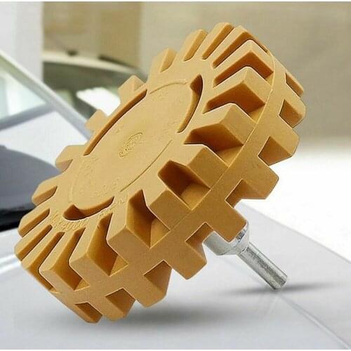 4 Inch Universal Rubber Eraser Wheel for Remove Car Glue Adhesive Sticker Auto Repair Paint Tool Rubber Eraser Wheel