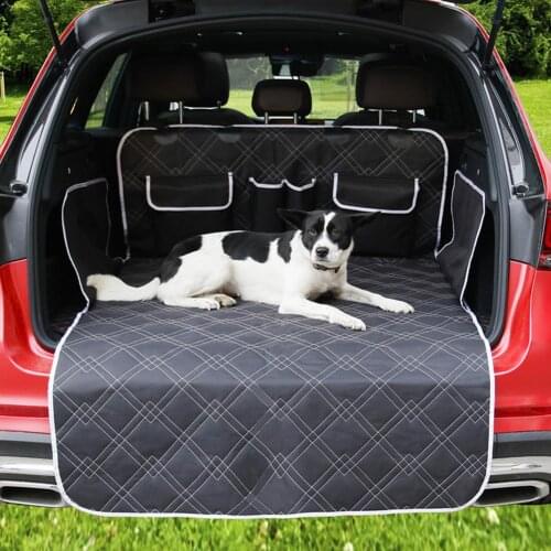 Waterproof Rear Back Mat Hammock Cushion Protector Novelty Dog Car Seat Cover With Pocket Pet Carrier Travel Big Size