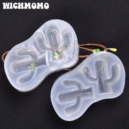 2019 New 1PCS Cacti Charms Pendant Craft DIY UV Resin Liquid Silicone Molds for Earring Necklace Decorations Making Jewelry