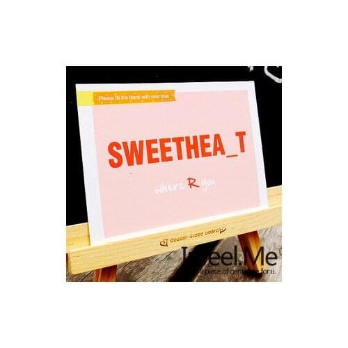 1pcs boxed original design postcard - love fill in the blank question (30 sheets)