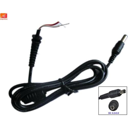 10pcs DC connector Power Charger Cable 6.3X3.0mm for toshiba Laptop ac adapter 6.3*3.0mm DC cable