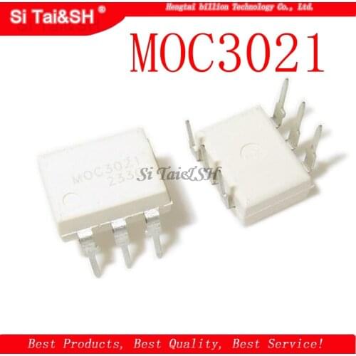 10pcs/lot MOC3021 EL3021 K3021P 3021 DIP-6