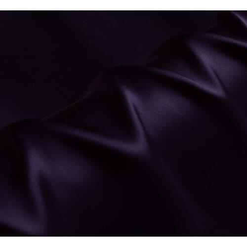 100% natural mulberry charmeuse 16 19 22m/m thick 45"( 114cm ) width gloss violet silk fabric DIY clothes material satin fabric