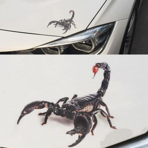 3D Car Sticker Animals Bumper Spider Gecko Scorpions Sticker Auto Motorcycle Accessories for Chevrolet Cruze TRAX Aveo Lova