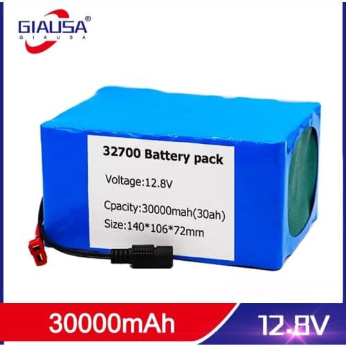 32700 Lifepo4 Battery Pack 4S3P 12.8V 25Ah/ 30Ah 4S 40A 100A Balanced BMS for Electric Boat and Uninterrupted Power Supply 12V