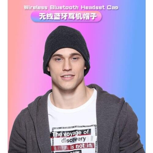 Bluetooth hat European and American outdoor wireless headset knitted hat multifunctional music custom hat