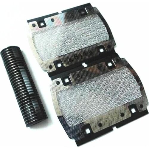 Top Quality 614 foil+Cutter For BRAUN PocketGo 614 350 355 370 375 5614 5615 p10 Shaver Razor Replacement Blade Mesh Grid