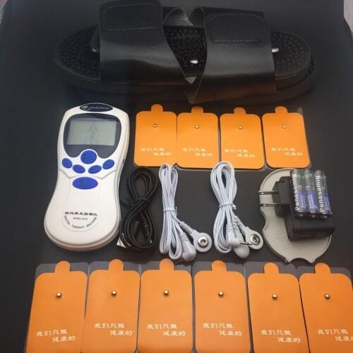 Digital Tens Cervical Body Pain Relief Electronic Pulse Acupuncture Massager Muscle Slipper Stimulator Points Massage Therapy