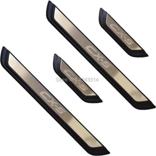 For Mazda CX-5 CX5 2017 2018 2019 2020 Accessories Stainless Door Sills Scuff Kick Plate Protectors Trim Guard Cover Car Styling